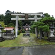 桜の名所の天神社