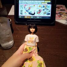 タッチパネルにて注文できます