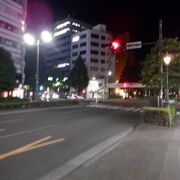仙台駅西口近くの大通りです。