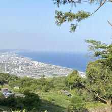 相模湾と小田原市内