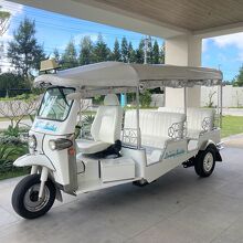 万座ビーチへの送り迎えはコレ