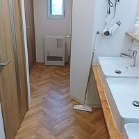 掃除用具も置いてあるのがうれしい