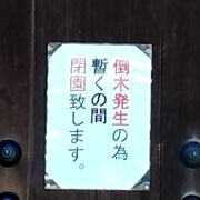 当面の間、閉館すると記載していました