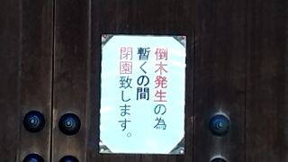 当面の間、閉館すると記載していました