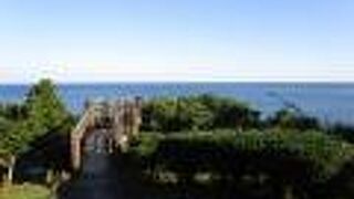 国道沿いの展望スペース