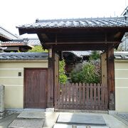 門跡寺院の証である筋壁がある福田寺