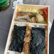 郡山駅スタンドで【海苔のりべん】