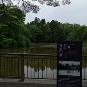 仙台城の濠の一部