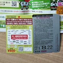 カードタイプの一日乗車券