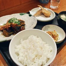 茄子味噌定食