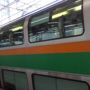 埼京線より早く到着します