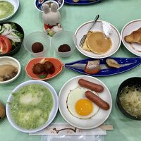 朝食のずんだ餅はつきたて！