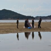 四国のウユニ塩湖、父母が浜はコロナの万防の影響で駐車場が閉鎖されていました