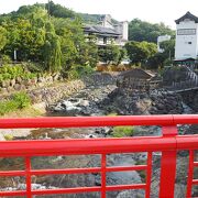 独鈷の湯の対岸