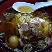 新庄名物の鳥もつラーメン