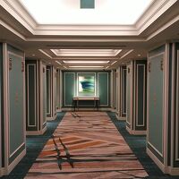 リゾート風な改装された廊下