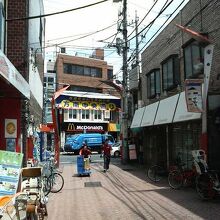 駅前通りに交わる方南中央通りなどもあり結構広いです