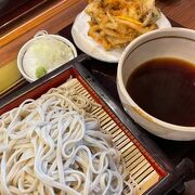 手打ちの蕎麦が食べられる