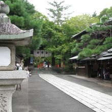参道の景観が素晴らしい