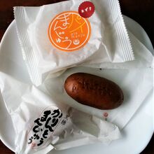 パイ饅頭￥120(税別)　かりんとう饅頭￥100(税別)