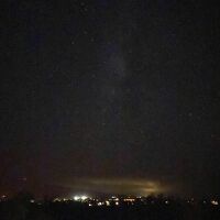 ラナイから見た夜空（天の川も見えます）