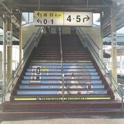 山陰本線米子：通称「ねずみ男駅」、広い構内の駅