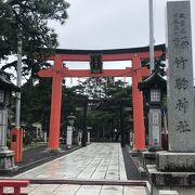 奥の細道に記された武隈の松に隣接、由緒ある神社