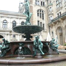 ハンブルク市庁舎の中庭