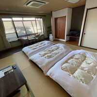 下が露天風呂なので眺望が悪い