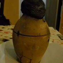 壺ケバブが壺に入った状態