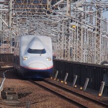 大宮駅に入ってくる引退間際のE4系上越新幹線MAXたにがわ号