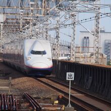 大宮駅に入ってくる引退間際のE4系上越新幹線MAXたにがわ号