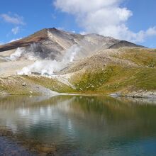 旭岳と姿見の池