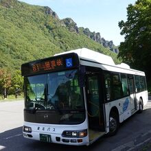 層雲峡バス停