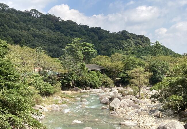 朝明川は、キレイな川です。