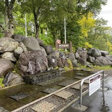 整備された取水場