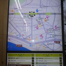 地下鉄海雲台駅周辺案内図