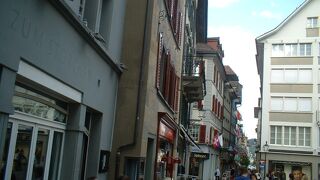 ルツェルンの繁華街