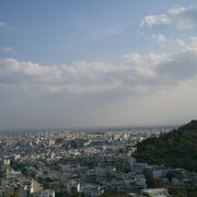 アテネの街や海が見えました。
