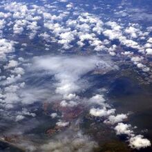 上空からのサンマルコ広場を含むヴェネチア