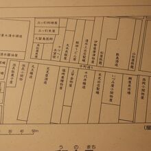 松屋旅館近辺の明治初めの住宅図