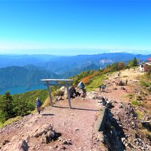 男体山山頂からの景色