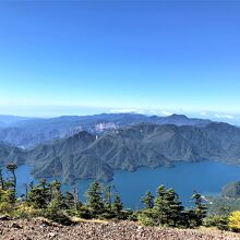 男体山山頂から