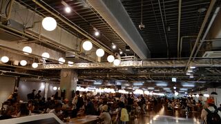 まるでショッピングモールのフードコートそのもの