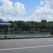 石山寺駅前にあります