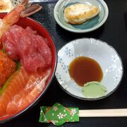 ボリュームがある海鮮丼