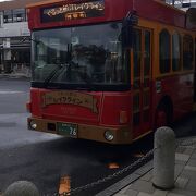 松江駅を起点に様々なところに立ち寄る観光客向けの路線バス