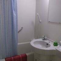 バストイレ付きの部屋には、ユニットバスが。