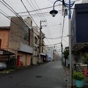 国道駅からすぐの旧東海道上