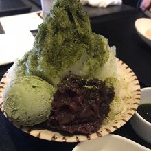 抹茶かき氷